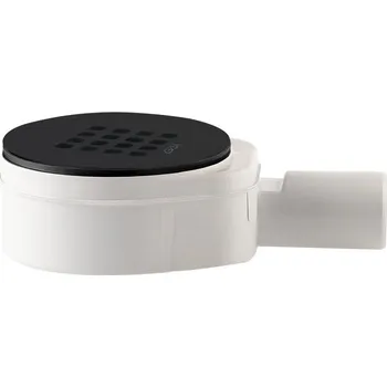 Sifon GSI Vaničkový sifon, průměr 90mm, DN40, nízký, krytka černá mat