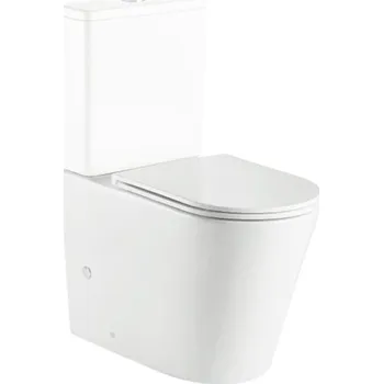Klozet EBS Urban Zvýšená WC kombi mísa Vortex včetně sedátka, kapotovaná
