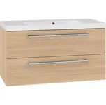 EBS Pure Skříňka s umyvadlem 101 cm, dub sand barbera