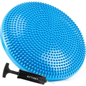 Balanční a masážní podložka + pumpička ACTIGET ACT0114 modrá