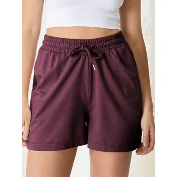 Sinsay - Teplákové kraťasy - burgundy - 113AC-83X - 113AC-83X-XXL