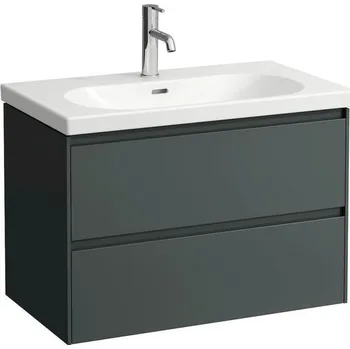 Koupelnový nábytek Laufen Lani Skříňka pod umyvadlo, se 2 zásuvkami, 78,4 cm, šedá traffic, H4035521122661