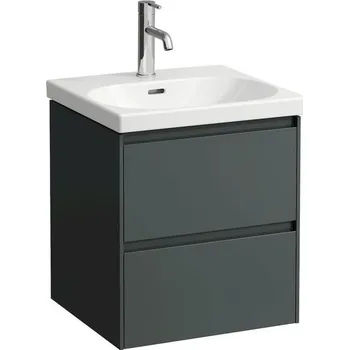 Koupelnový nábytek Laufen Lani Skříňka pod umyvadlo, se 2 zásuvkami, 48,2 cm, šedá traffic, H4035121122661