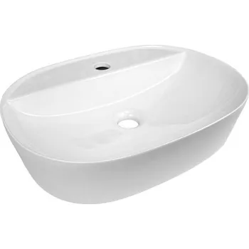 Umyvadlo EBS Spin Umyvadlo na desku 50,5 x 38,5 cm, bílá