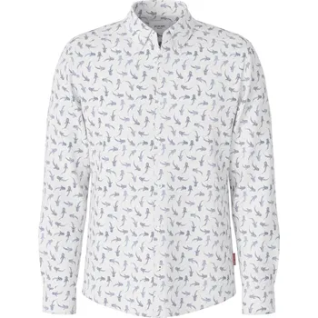 Pánská košile JOOP! JEANS pánská košile se vzorem 10100692 105 Bílá M