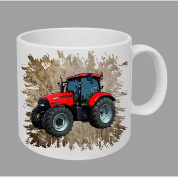 Moon River CASE IH 140 hrnek s traktorem hnědý obsah 330 ml (hrneček traktor)