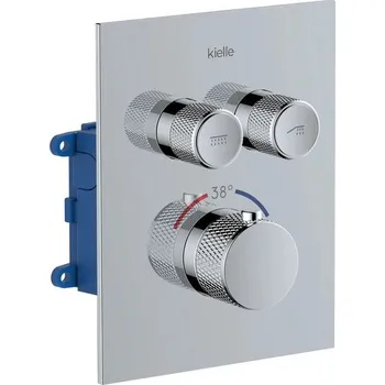 kielle Arkas I Baterie termostatická podomítková se 2 výstupy a tělesem, chrom