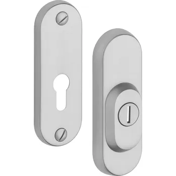 Dveřní kování R3/O Nerez mat – Zámek: Bez zadlabacího zámku