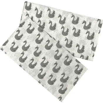 Přebalování PREM INTERNACIONAL Bambusová plena 70×70 cm - Šedé labutě (balení 5 ks)