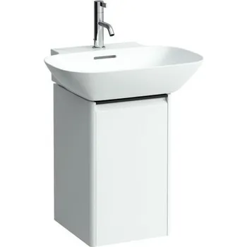 Koupelnový nábytek Laufen Base Skříňka pod umyvadlo 31,7 cm, závěsy vpravo, bílá lesklá H4030241102611