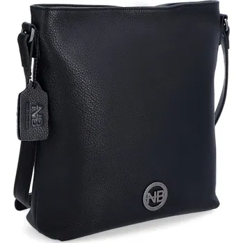 Kabelka Kožená crossbody kabelka NB-3008 černá