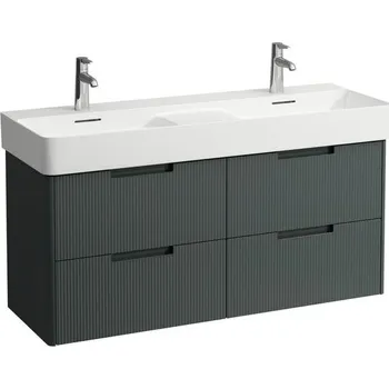 Koupelnový nábytek Laufen Juna Skříňka pod umyvadlo 117 cm, 4 zásuvky, šedá traffic H4116441092661