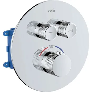kielle Oudee Baterie termostatická podomítková se 2 výstupy a tělesem, chrom