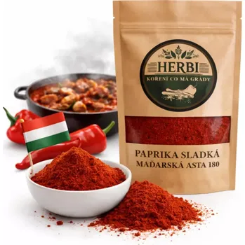Koření Herbi Paprika sladká maďarská ASTA 180 – pravá chuť Maďarska 100 g