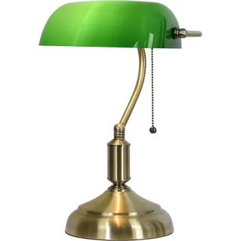 Dekorativní svítidlo Stolní lampa se zeleným skleněným stínidlem GreenBank – 27x17x41 cm + doprava zdarma
