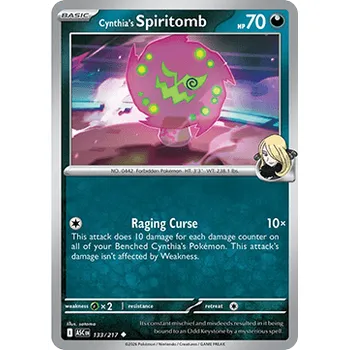 Společenská hra Pokémon ASC 133/217 Cynthia's Spiritomb - Ascended Heroes Stav: Near Mint, Verze: NORMAL