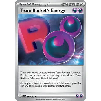 Karetní hra Pokémon ASC 217/217 Team Rocket's Energy - Ascended Heroes Stav: Near Mint, Verze: NORMAL