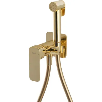 Vodovodní baterie Sapho SPY podomítková bidetová baterie se Stop sprškou, zlato