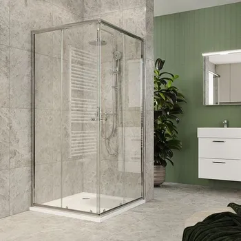EBS Linea Sprchový kout 90cm čtverec, chrom/čiré sklo