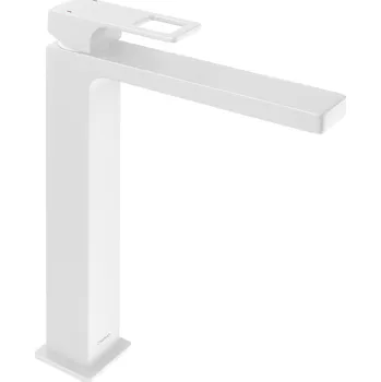 Vodovodní baterie Sapho FORATA stojánková umyvadlová baterie vysoká, prodloužená hubice, bílá mat