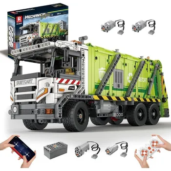 RC model auta Reobrix 22022 Popelářský vůz 1 468 dílů, 1:18