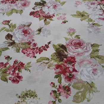 Pro útulný domov dekorační látka RŮŽE S RŮŽOVOU