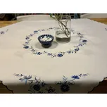 BYTEMA Vyšívané ubrusy CIBULÁK MODRO-BÍLÝ 40 x 85 cm