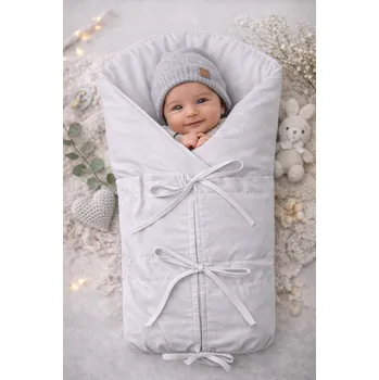 Zavinovačka Klasická retro zavinovačka NATURE šněrovací s výplní - šedá