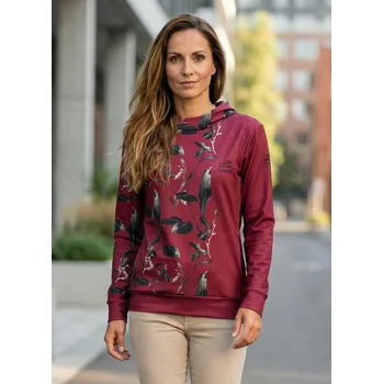 Dámská mikina Dámská funkční mikina premium ALTISPORT VOJ/ALW026MI01 VÍNOVÁ XXXL