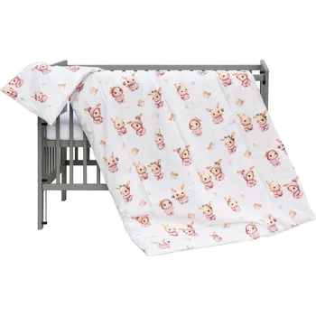 Povlečení Povlečení do postýlky 2dílné - Scarlett Králíček - 100 x 135 cm - růžová