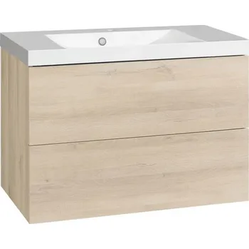 Koupelnový nábytek EBS KUBA Skříňka + umyvadlo 81 cm, dub Kronberg