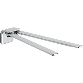 Držák na ručník Gedy IL GIGLIO dvojitý držák ručníků otočný 350mm, chrom