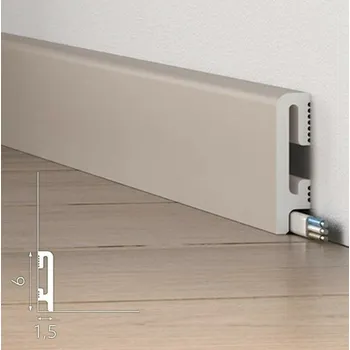 soklová lišta Podlahová soklová lišta DuroFit Cappuccino ZAKULACENÁ - PF060C 6 cm