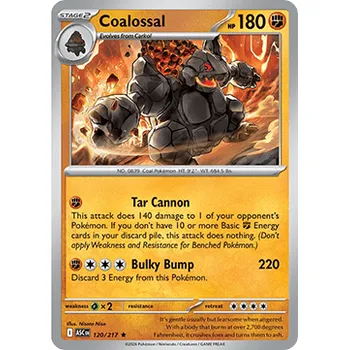Karetní hra Pokémon ASC 120/217 Coalossal - Ascended Heroes Stav: Near Mint, Verze: HOLO
