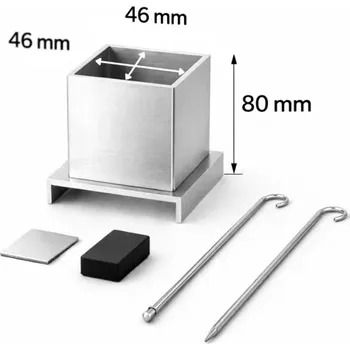 Forma na odlévání Hliníková forma na výrobu svíček 46x46x80 mm