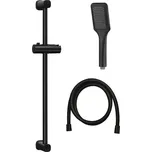 EBS Sprchový set s tyčí 65,7 cm, 1jet 8 x 11,5 cm, černý