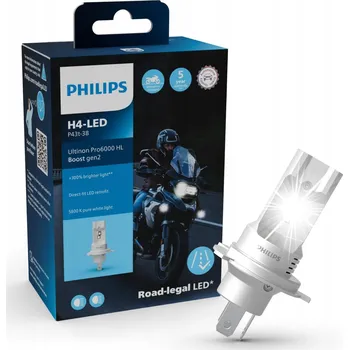 Povinná bezpečnostní výbava Philips Ultinon Pro6000 Boost Gen2 H4 12V 18W
