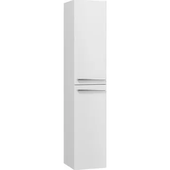 Koupelnový nábytek EBS Urban Vysoká skříňka 35x170cm L/P, bílá lesk-madlo nerez