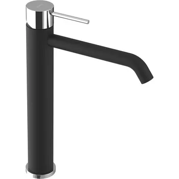 Vodovodní baterie Sapho ULTRAMIX stojánková umyvadlová baterie vysoká, prodloužená hubice, černá mat/chrom