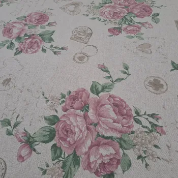 Pro útulný domov dekorační látka RŮŽE A RAZÍTKA NA REŽNÉ