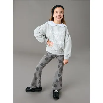 Dětská móda Sinsay - Zvonové kalhoty - šedá - 909DV-90J - 909DV-90J-104