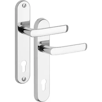 Dveřní kování 807/O BARYT Nerez lesk – Rozteč: 90