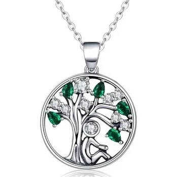 Náhrdelník Přívěskynakrk.cz Stříbrný náhrdelník STROM ŽIVOTA