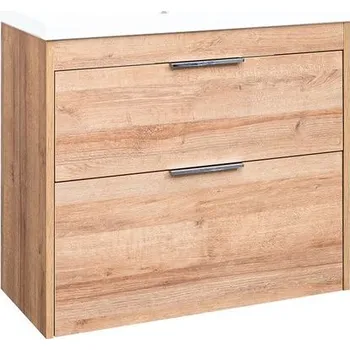 Koupelnový nábytek EBS City Skříňka pod umyvadlo 81 cm, dub Riviera