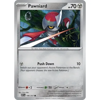 Sběratelská karetní hra Pokémon ASC 146/217 Pawniard - Ascended Heroes Stav: Near Mint, Verze: NORMAL