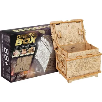 Hlavolam EscapeWelt 3D dřevěná skládačka hlavolamu Orbitální schránka