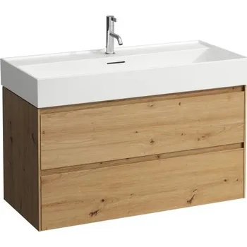 Koupelnový nábytek Laufen Lani Skříňka pod umyvadlo, se 2 zásuvkami, 98,4 cm, divoký dub H4035621122671