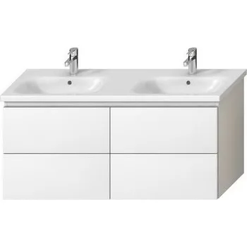 Jika Mio Skříňka + dvojumyvadlo 130 cm, bílá lesklá