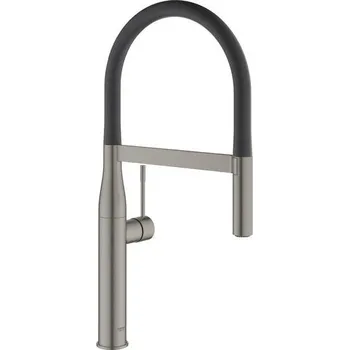 Vodovodní baterie Grohe Essence Baterie dřezová se silikonovým ramínkem, kartáčovaný Hard Graphite 30294AL0