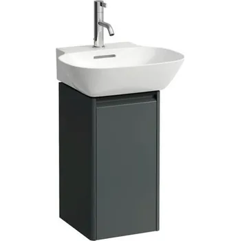 Koupelnový nábytek Laufen Base Skříňka pod umyvadlo 27,7 cm, závěsy vpravo, šedá traffic H4030141102661